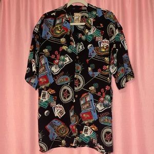 Men’s casino print shirt